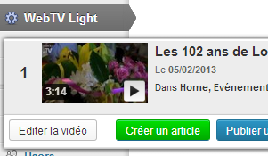 web tv light fonction design